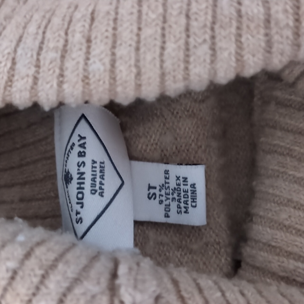 St Johns Bay Tan and Gray Cowl Neck Sweater Bundle - Picture 7 of 7